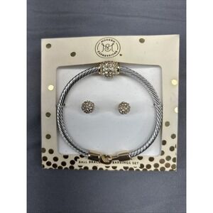 Modern‎ Expressions Ball Bracelet and Earring Set